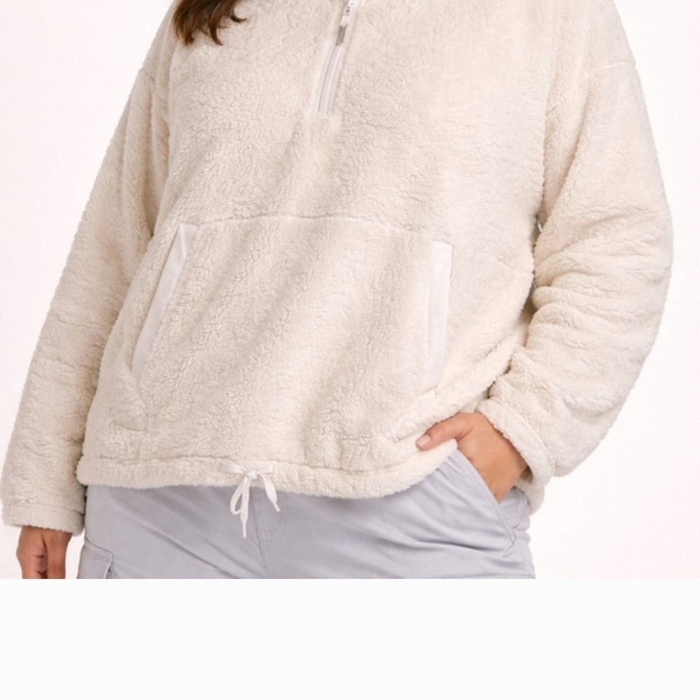 All in Motion Cream Teddy Jacket